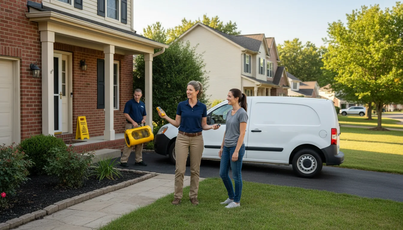 Residential water damage restoration in Turtle Creek, PA
